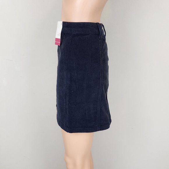 So Corduroy Botton Front  Mid Rise Mini Skirt - Picture 3 of 10